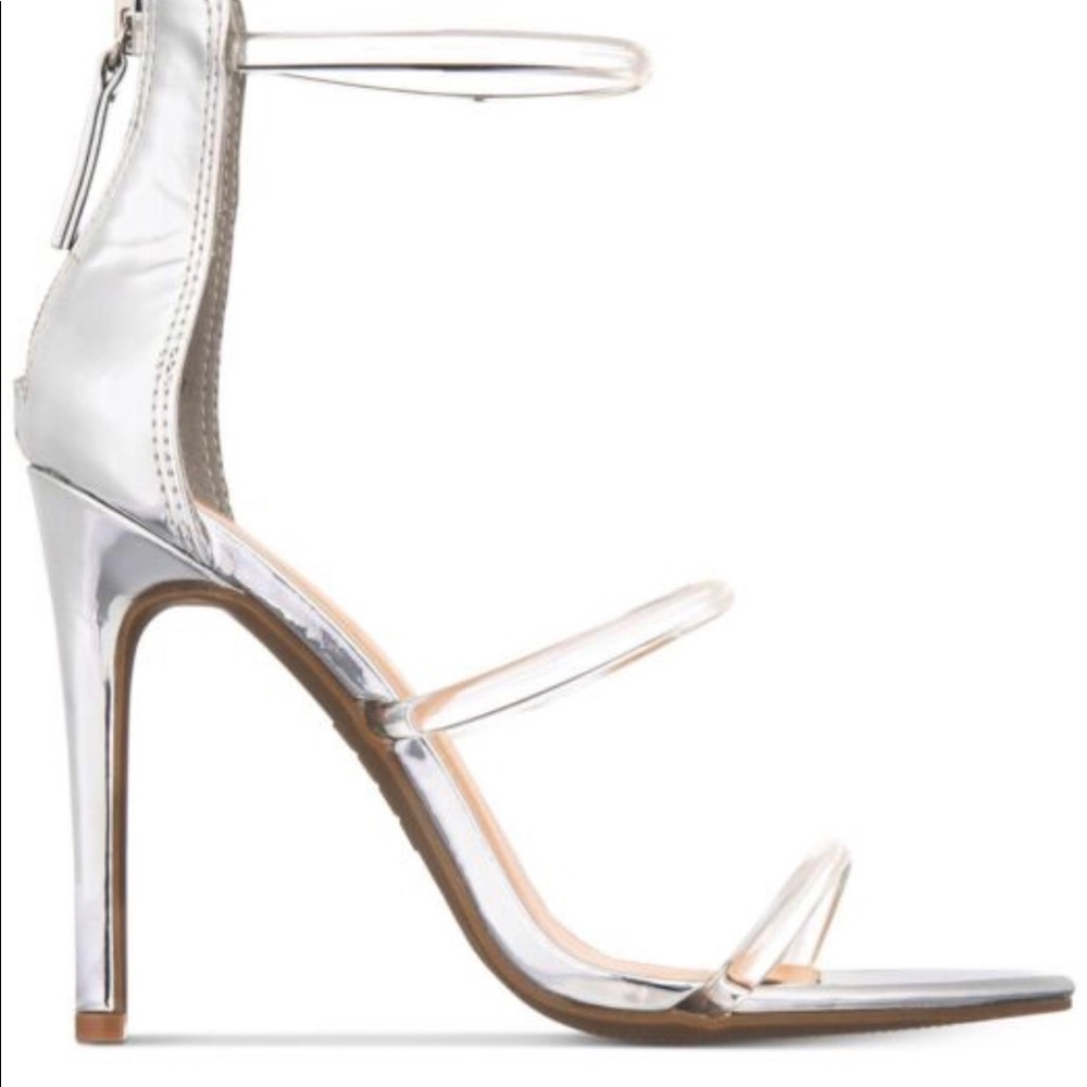 BEBE Berdine  New silver/clear event shoes7
